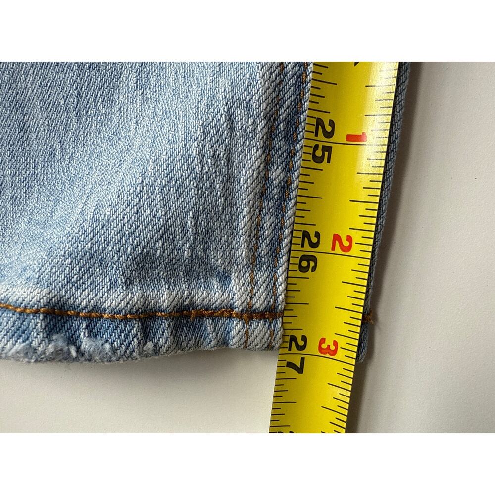 Quince Cropped Wide-Leg Denim Jeans in Light Blue Size 32 - Picture 5 of 7